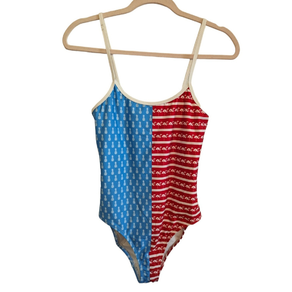 Chubbies Swimsuit Womens Med The Fifty Nifty United States One Piece